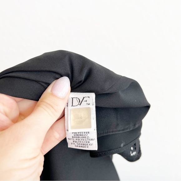 Diane Von Furstenberg Women's Fiorenza Lace Eyelet Fit and Flare Mini Dress 10 - Picture 8 of 9